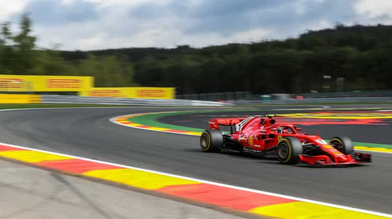 Kimi Raikkonen leads Belgium's 2nd Formula One free practice session