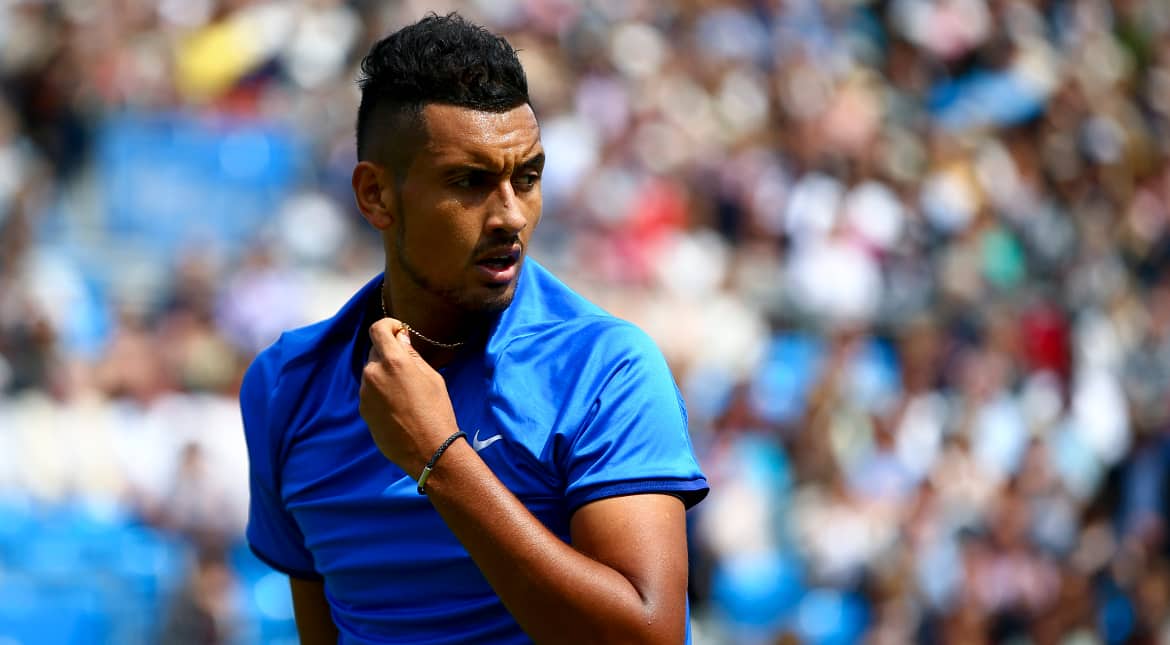 Kyrgios takes on Wimbledon's old man and mate Stepanek