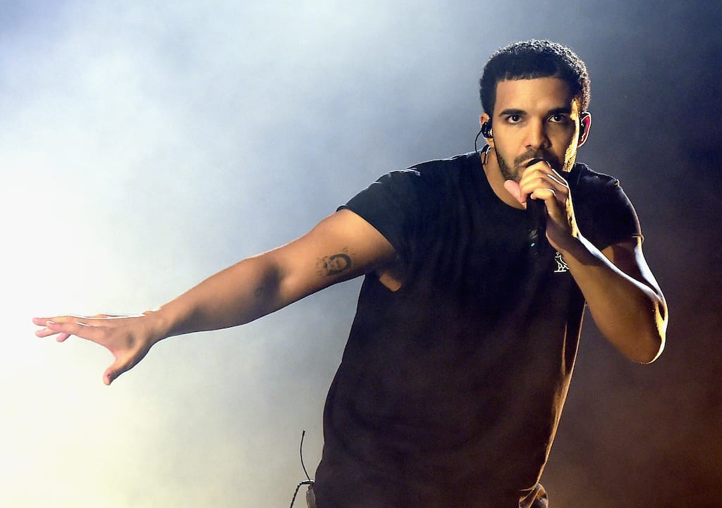 In new Instagram post, Drake shows off huge collection of lingerie thrown at him on stage