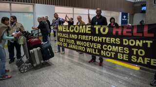 'Welcome to Hell', protesting Rio police tell tourists