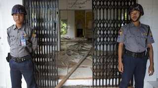Five arrested in Myanmar for burning down mosque
