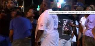 Protests erupt in Louisiana after black man gets fatally shot during altercation with police