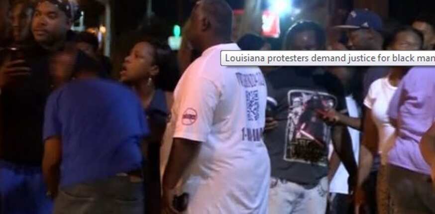 Protests erupt in Louisiana after black man gets fatally shot during altercation with police