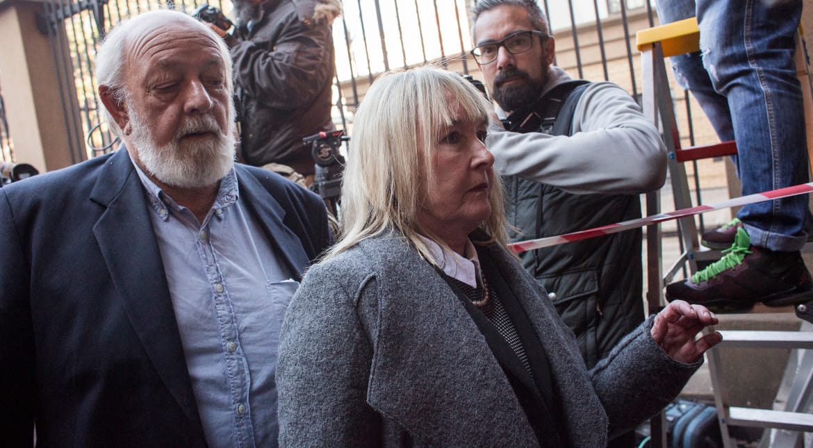June and Barry Steenkamp, parents of Reeva Steenkamp. Barry is a horse trainer in South Africa.