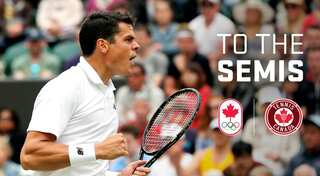 Classy Raonic powers past Querrey into Wimbledon last four