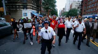 Protests in US cities as Dallas shooting rocks race relations