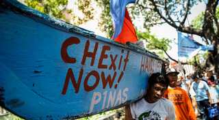 Filipino activists rally ahead of South China Sea ruling