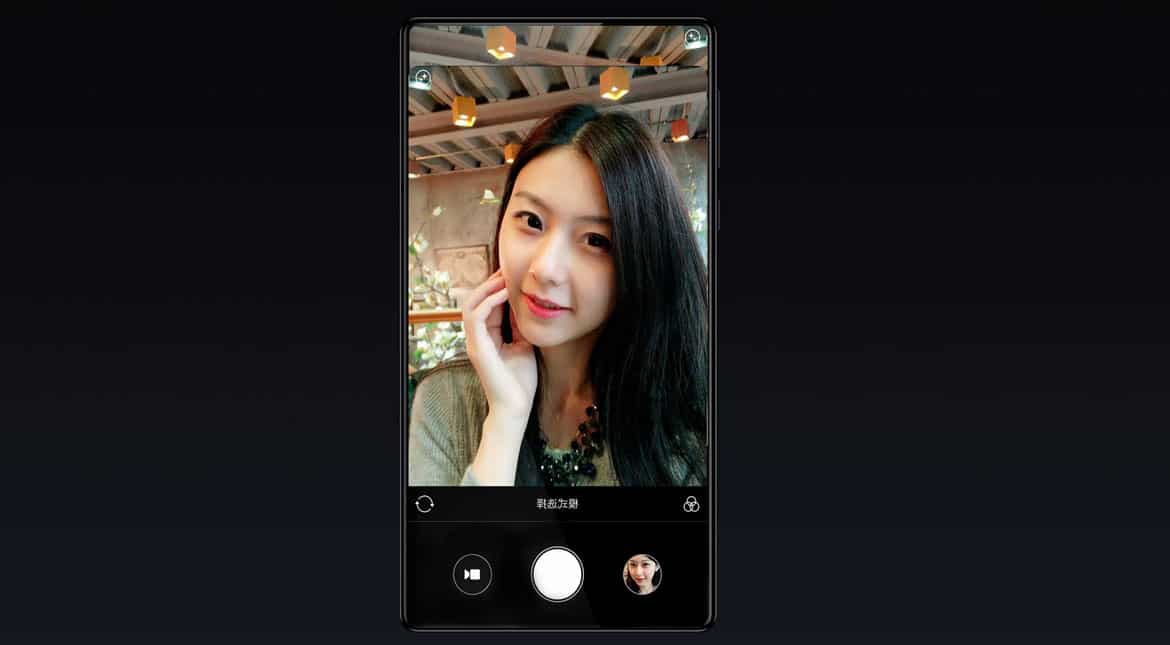 The Mi Mix sports a 5 megapixel front camera, which is located at the bottom right corner.
