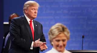 US elections 2016: Trump, Clinton go on attack as new poll suggests race has tightened