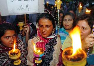Pakistani gang rape victim walks the fashion runway