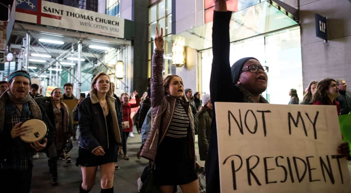New Yorkers rally to support Muslims during Trump's presidency New Yorkers rally to support Muslims during Trump's presidency