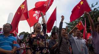 Thousands attend pro-Beijing rally in Hong Kong