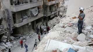Air strikes batter two hospitals near Aleppo: Monitors