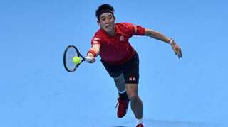 Nishikori thrashes wayward Wawrinka at ATP World Tour Finals