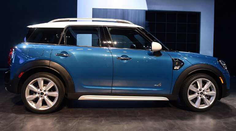 The 2017 Mini Cooper Countryman SE all-wheel drive is displayed during the BMW AG Mini press conference at the 2016 Los Angeles Auto Show in Los Angel