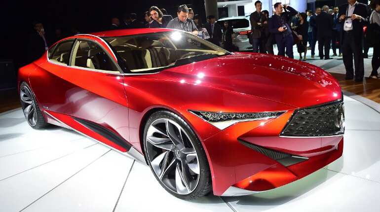 The 2017 Acura NSX is unveils at the 2016 Los Angeles Autoshow in Los Angeles, California.