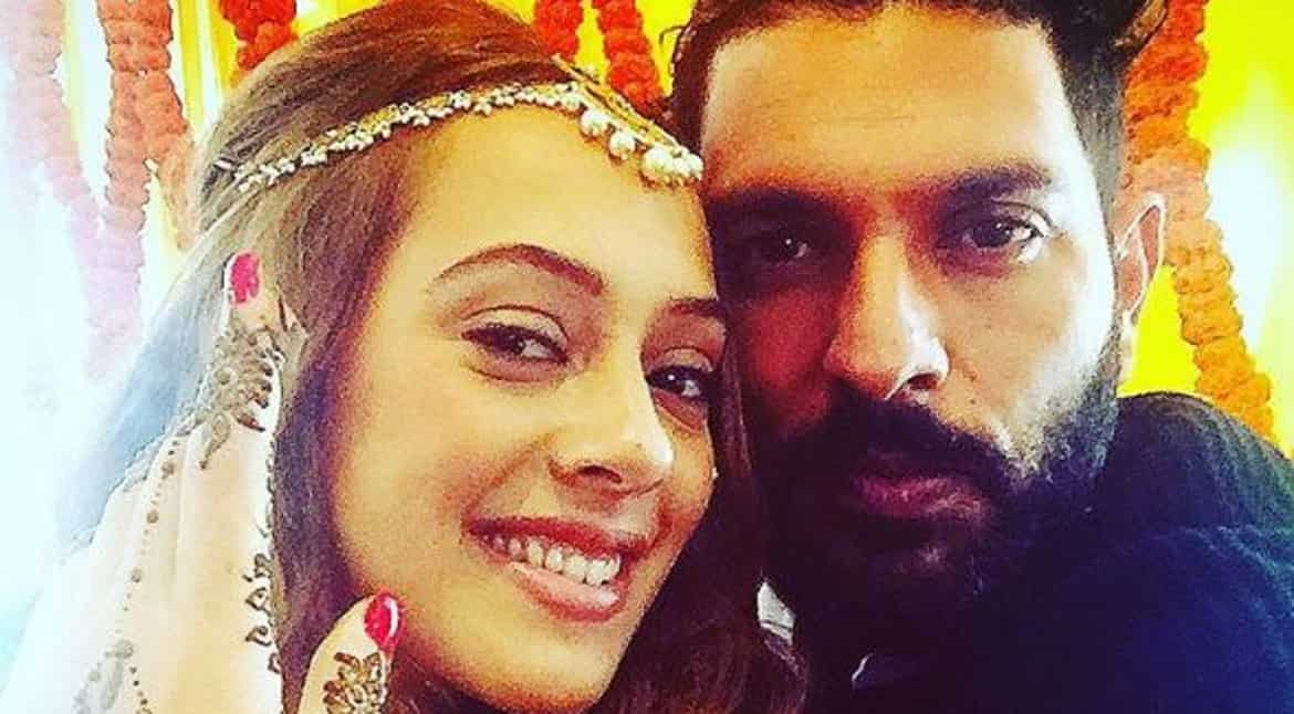 "Starting a new innings today! Thank you for your love please bless the couple", Yuvraj wrote on Instagram.