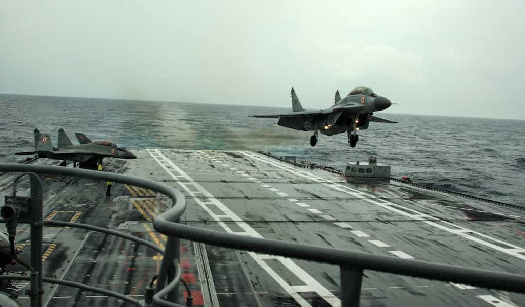 MiG-29K trainer aircraft crashes; one pilot rescued, search for other underway