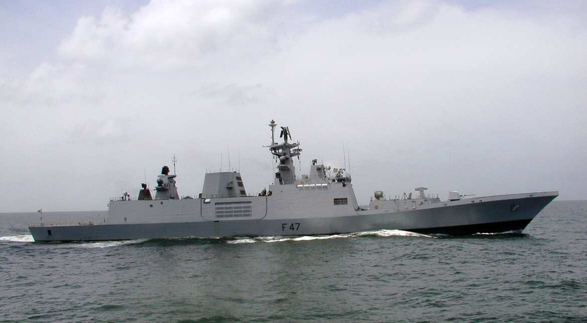 The Indian Navy has 14 frigates -- ships generally lighter than a destroyer.