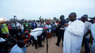 Surprise president-elect hails 'new Gambia'