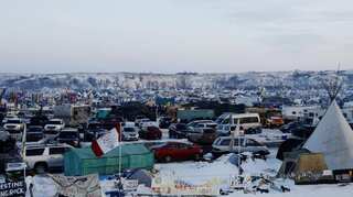 Winter has come but Dakota oil pipeline protesters stay dug in