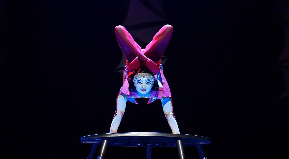 'O' by Cirque du Soleil performs at the MGM National Harbor