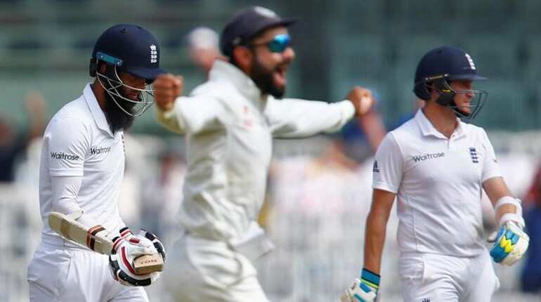 Cricket: England 352-7 after Moeen walks into short-pitch trap
