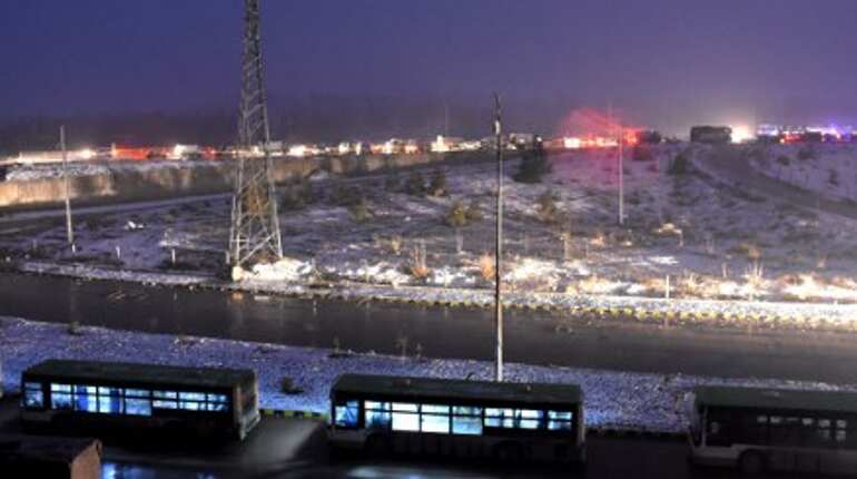 Aleppo evacuated in heavy snow Aleppo evacuated in heavy snow