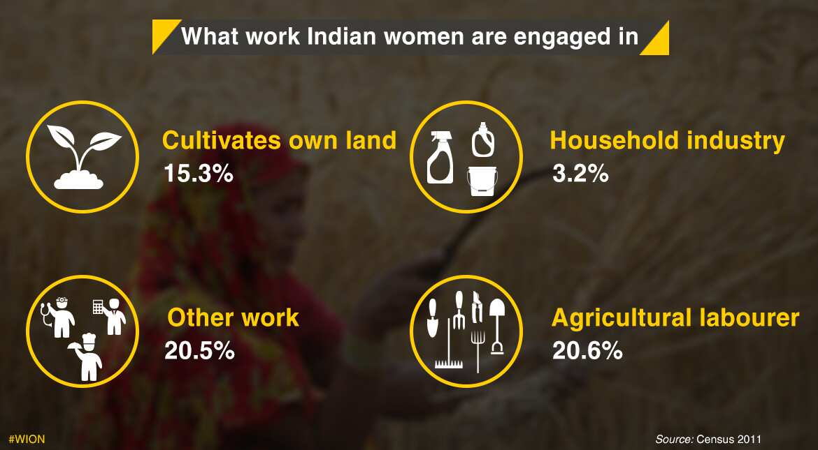 Women in India are engaged in varied professions such as cultivation, household industry, agriculture and more.