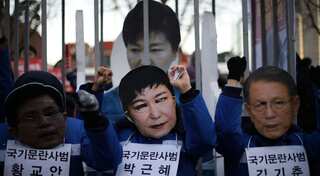 South Korea's impeached president emerges from seclusion, denies wrongdoing in scandal