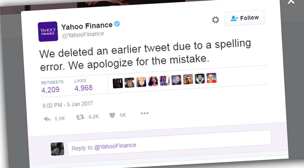 Twitterati troll Yahoo Finance for making racist typo in tweet