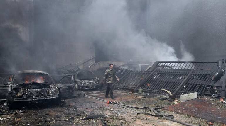 At least seven killed in suicide blast in Syrian capital