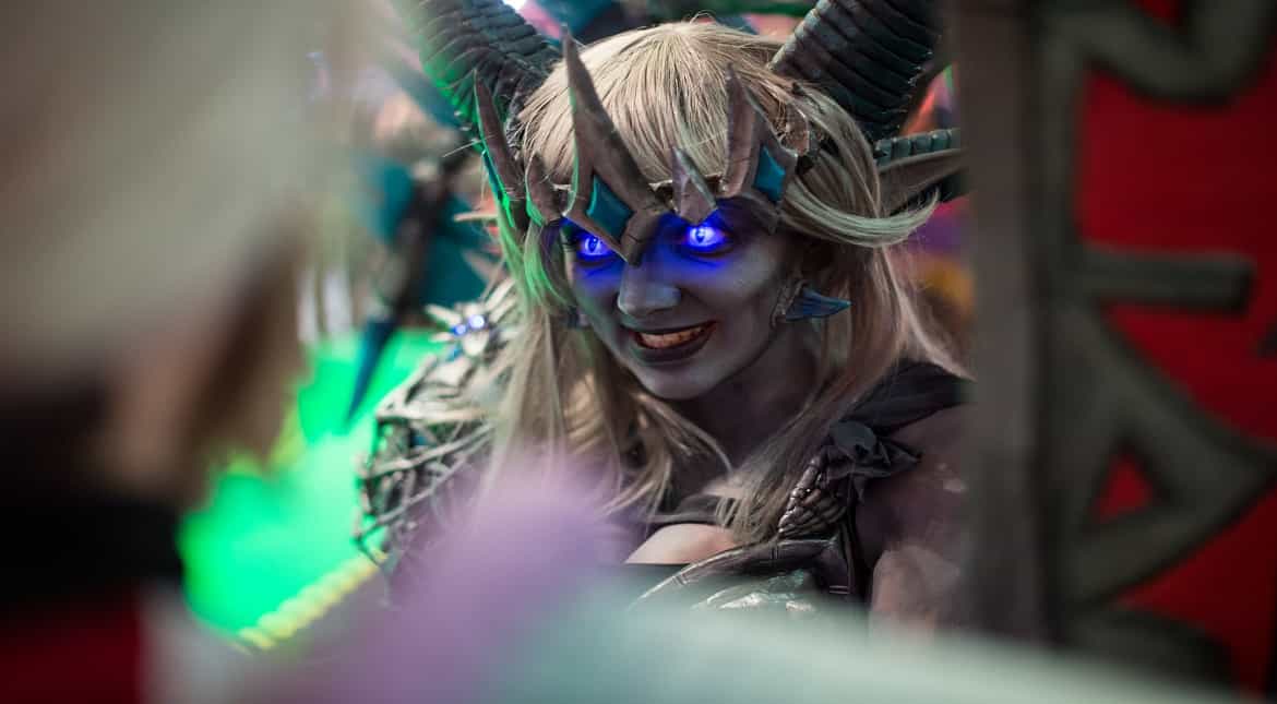 The cos player 'dancing fox' attends the three-day Dream hack 2017 gaming festival in Leipzig, Germany.