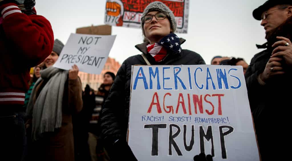 Millennial women protest Trump in the streets, many for first time
