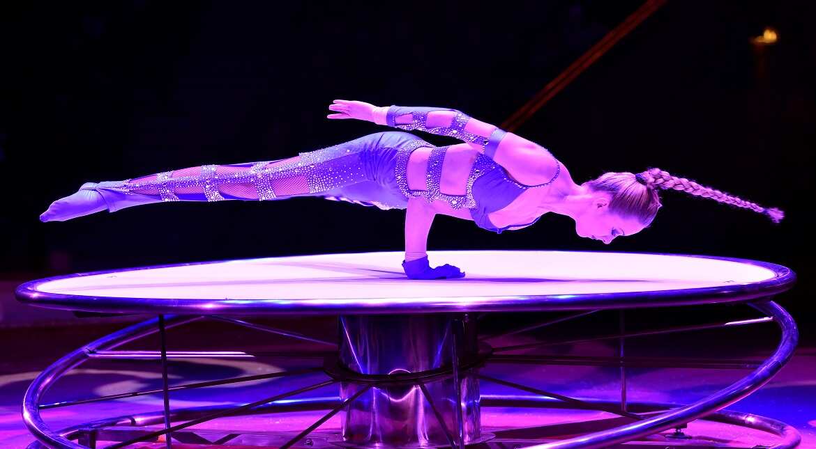 Asia Perris during the premiere of 'Tierisch gut' at Circus Krone in Munich, Germany.