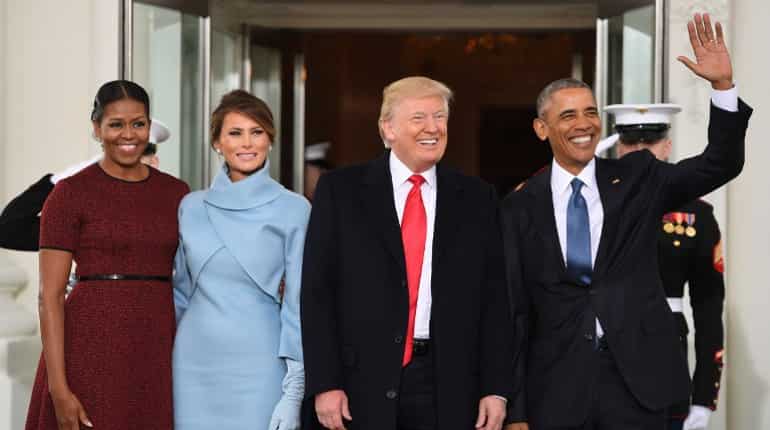 Obama, Trump arrive at Capitol for swearing-in ceremony