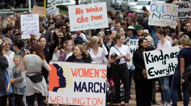 Thousands protest Trump as 'sister marches' begin in Australia and New Zealand
