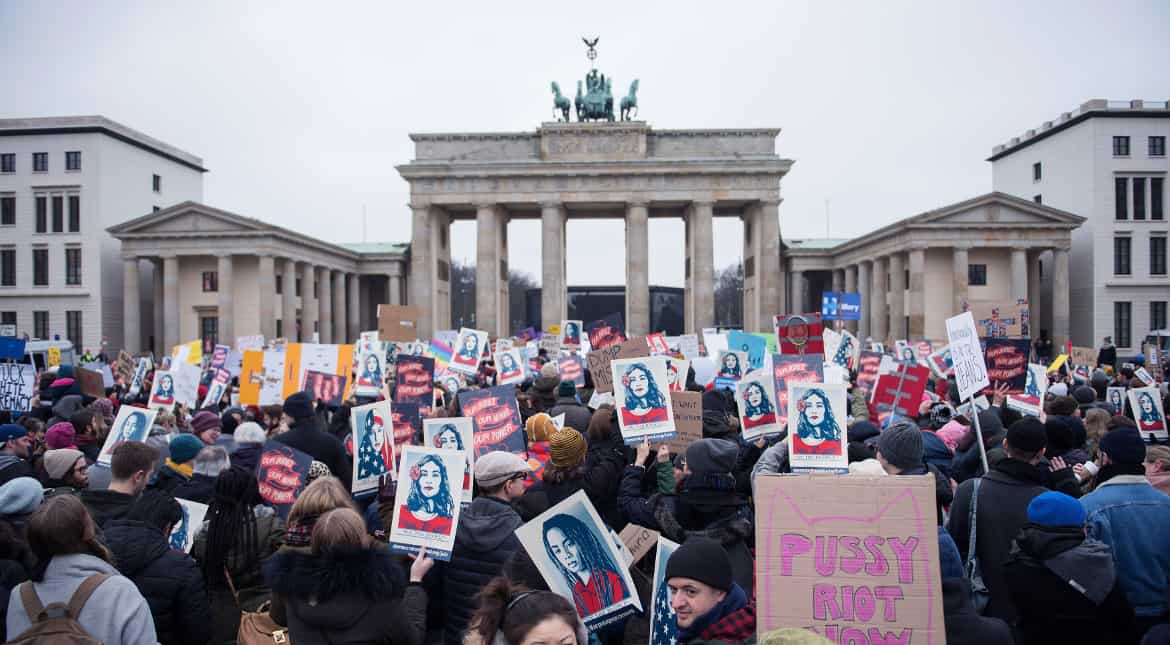 Women's March. Berlin, Germany.