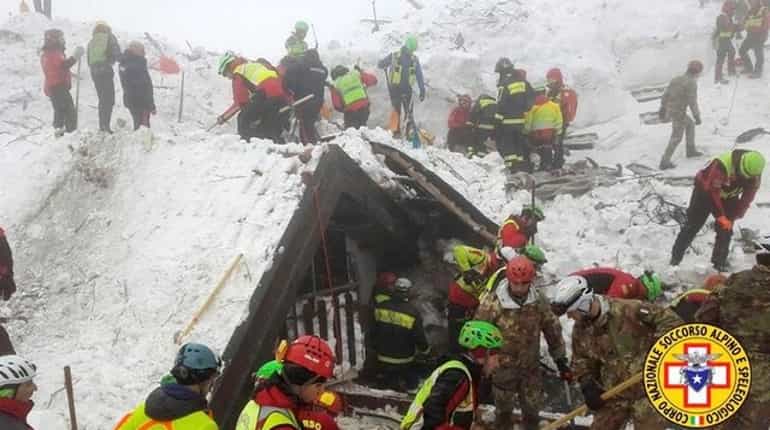 Italy avalanche: Death toll rises to 14 Italy avalanche: Death toll rises to 14