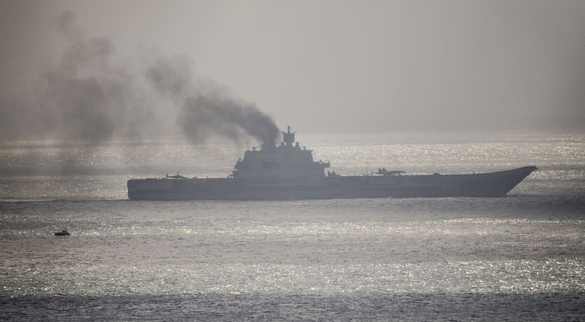 British aircraft escort Russian 'ship of shame'