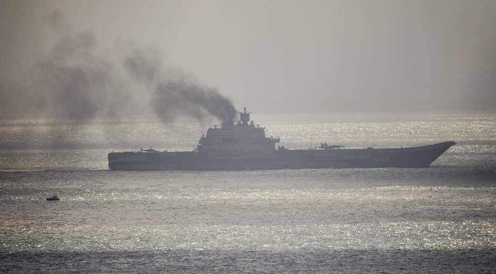 British aircraft escort Russian 'ship of shame'