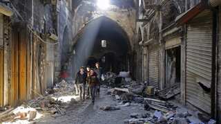 Syria's rubble-strewn east Aleppo comes back to life