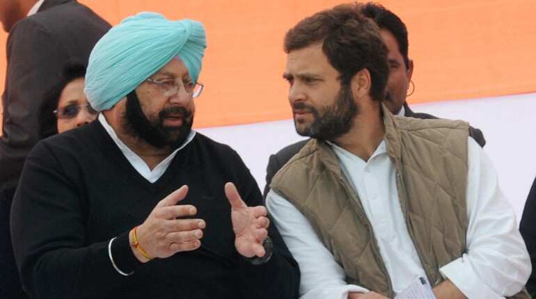 Rahul Gandhi names Amarinder Singh as chief ministerial candidate for Punjab polls Rahul Gandhi names Amarinder Singh as chief ministerial candidate for Punjab polls