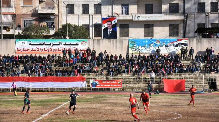 Aleppo: Football fans cheer first home game in five years Aleppo: Football fans cheer first home game in five years