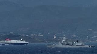 Greek, Turkish warships face off near disputed Greek islets in the Aegean