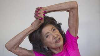 Tao, 98-year-old poster child for yoga and wellness