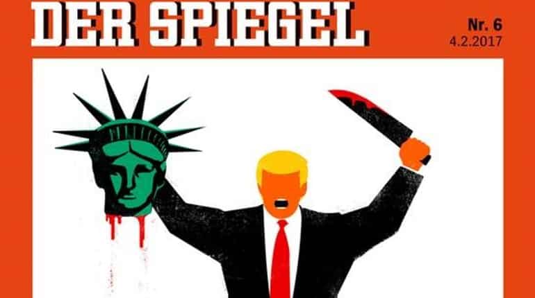 German magazine depicts Trump beheading Statue of Liberty, chief editor defends decision