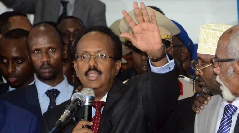 Somalia's former prime minister Mohamed Abdullahi elected President Somalia's former prime minister Mohamed Abdullahi elected President