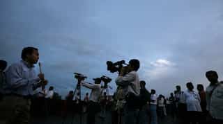 India: AIADMK workers allegedly pelt stones at media persons in Chennai