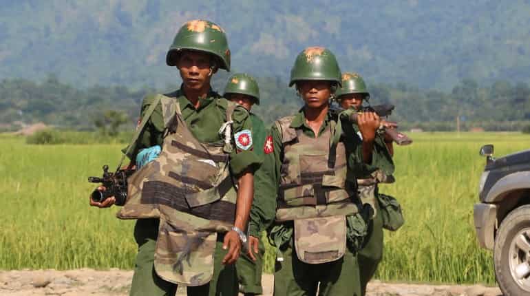 Myanmar forces kill six suspecting rebel-links